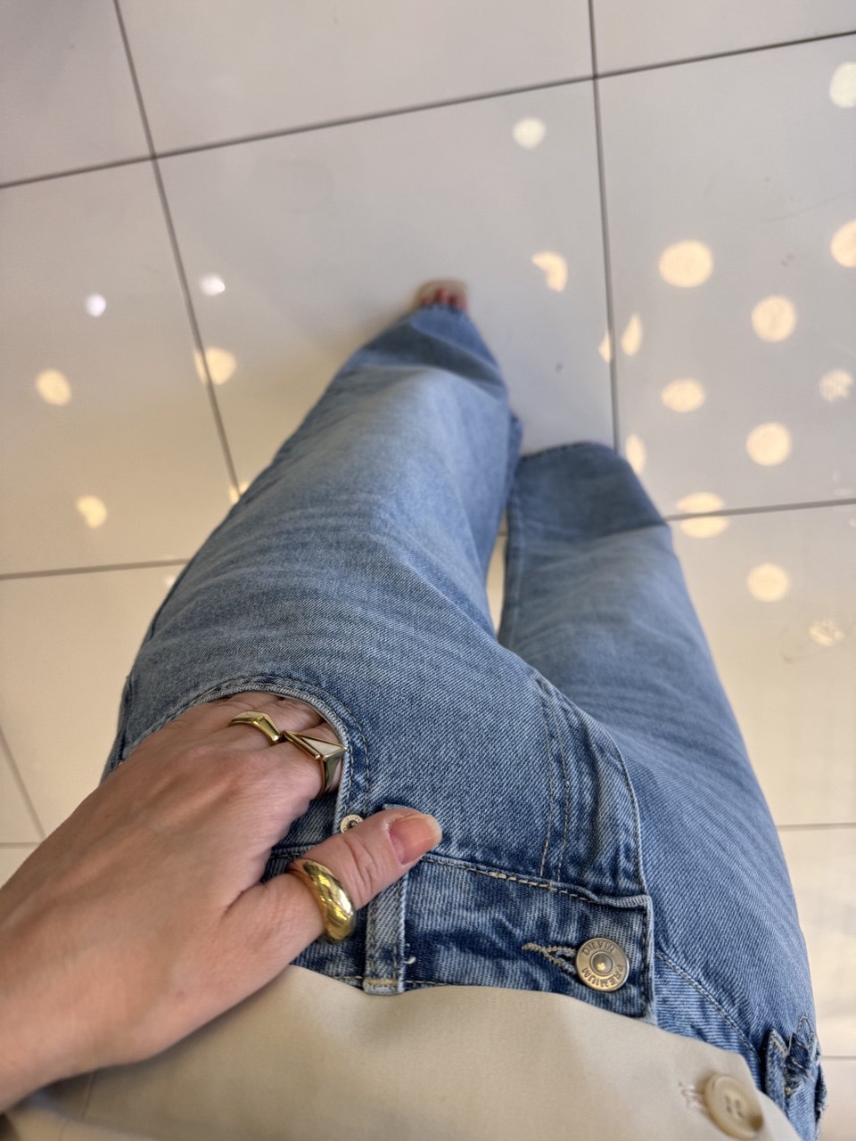 Mavi baggy model jeans pantolon