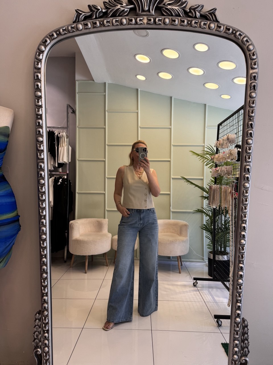 Mavi baggy model jeans pantolon