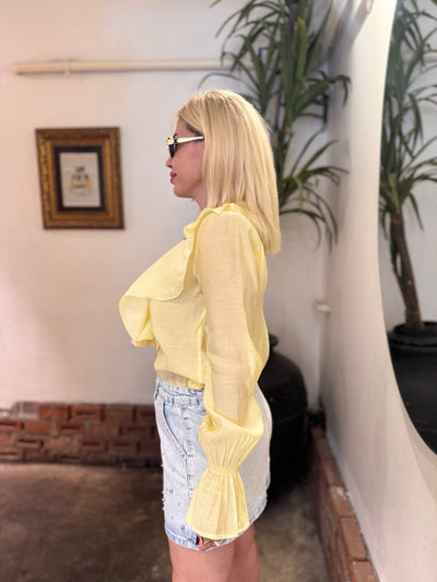 Jeans incili mini etek