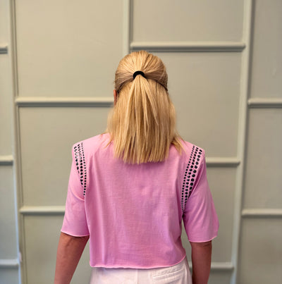 Pembe crop tshirt