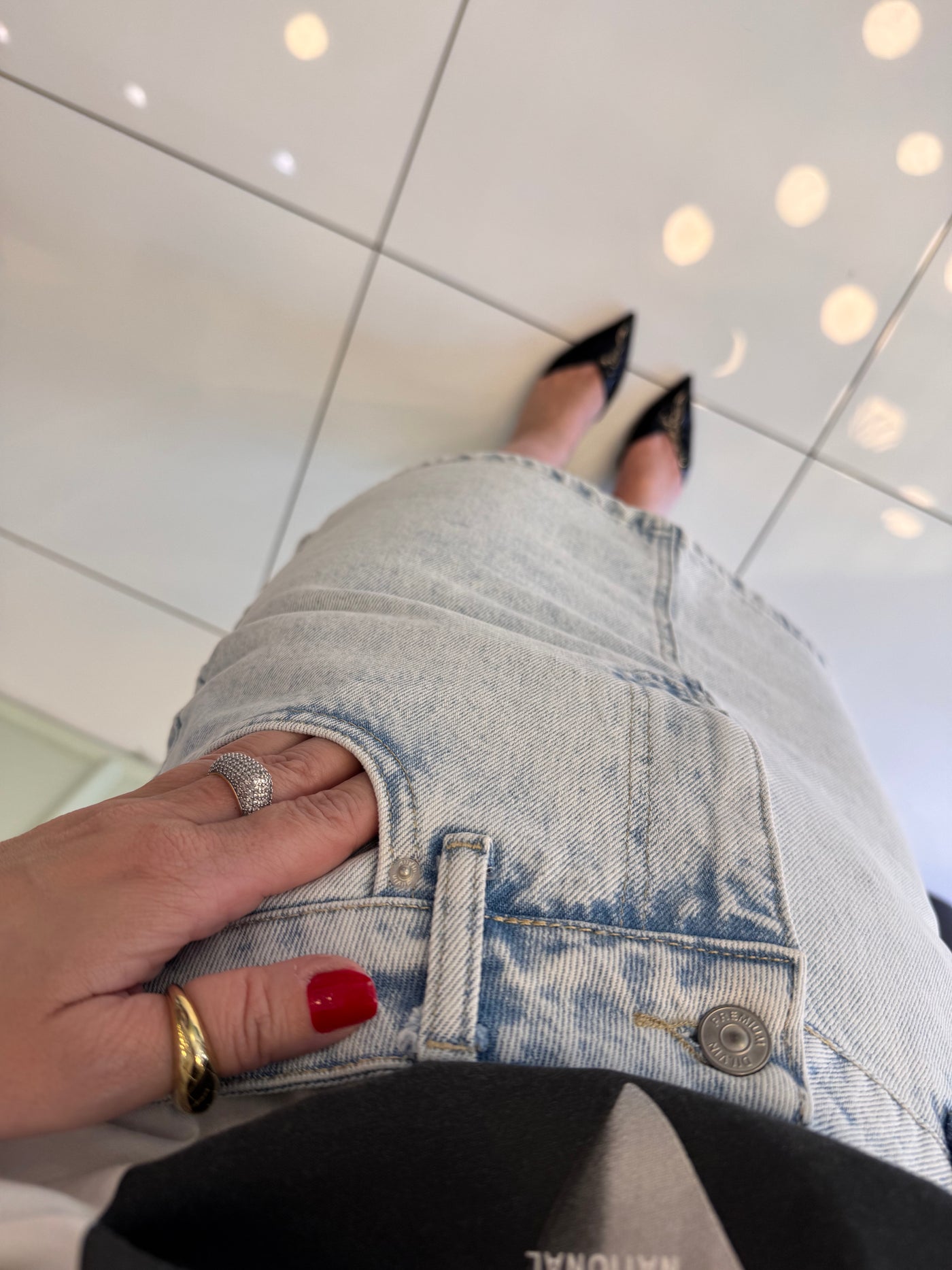 Mavi mini jeans etek
